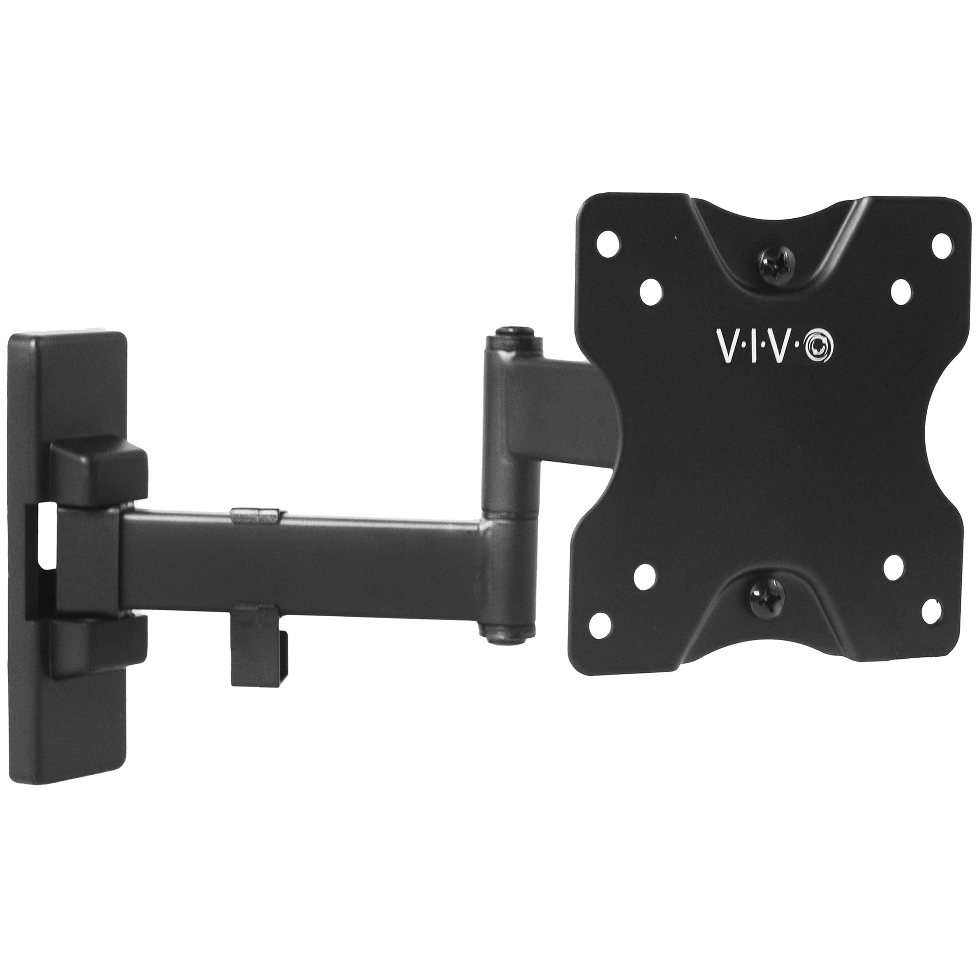 Full Motion TV Wall Mount Monitor Wall Bracket with Swivel Articulating Tilt Arms for 13-55 Inch LCD LED OLED Flat Curved Screens up to 66lbs Max VESA 400x400mm Fit Single Stud by ERGO-INNOVATE 