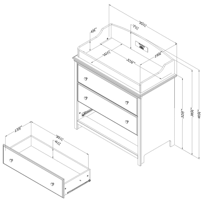 coastal beach changing table dresser Changing Table - Savannah | Free Shipping