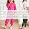 thumbnail image 4 of Kogui Girl Clothes Toddler Girl Clothes 2 Piece Outfits Girls Tracksuit Activewear Long Sleeve Sweatshirts+Sweatpants 3 6 9 12 18 Months 2T 3T 4T 5T (White,3-4 Years), 4 of 9