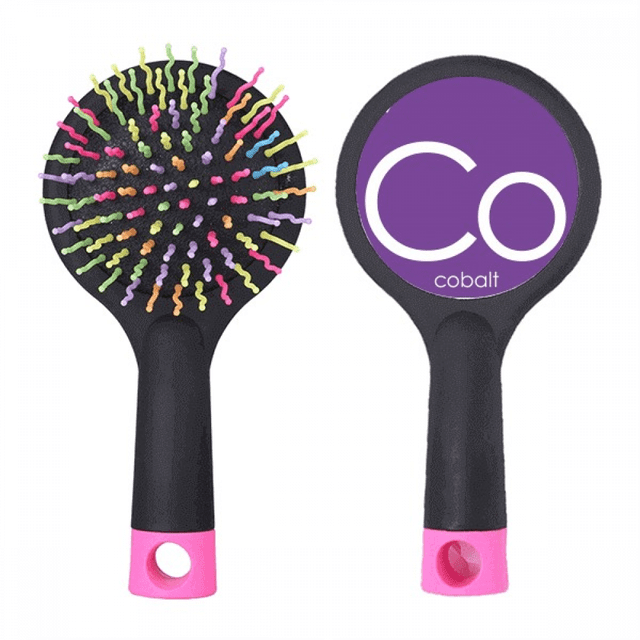 Chestry Elements Period Table Transition Metals Cobalt Co Salon Detangling Hair Brush Cushion Base