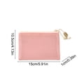 thumbnail image 3 of Cififendec Mesh Mini Zipper Pouch, 5.91"×4.13", Portable Woven Cosmetic Storage Bag for Lipstick Holding and Daily Travel Use, 3 of 6