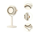 thumbnail image 6 of Baoblaze USB Desk Fan s Adjustment Quiet Personal Fan for Camping Table Bedroom vertical white, 6 of 8