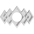 thumbnail image 1 of Ekena Millwork CMP10X6ZE-03000 3 in. ID x 3 in. Rectangle Zoe Architectural Grade PVC Contemporary Ceiling Medallion, 1 of 1