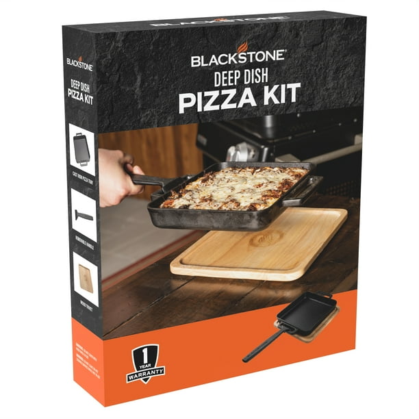 Blackstone Cast Iron Deep Dish Pizza Kit with Removable Handle and