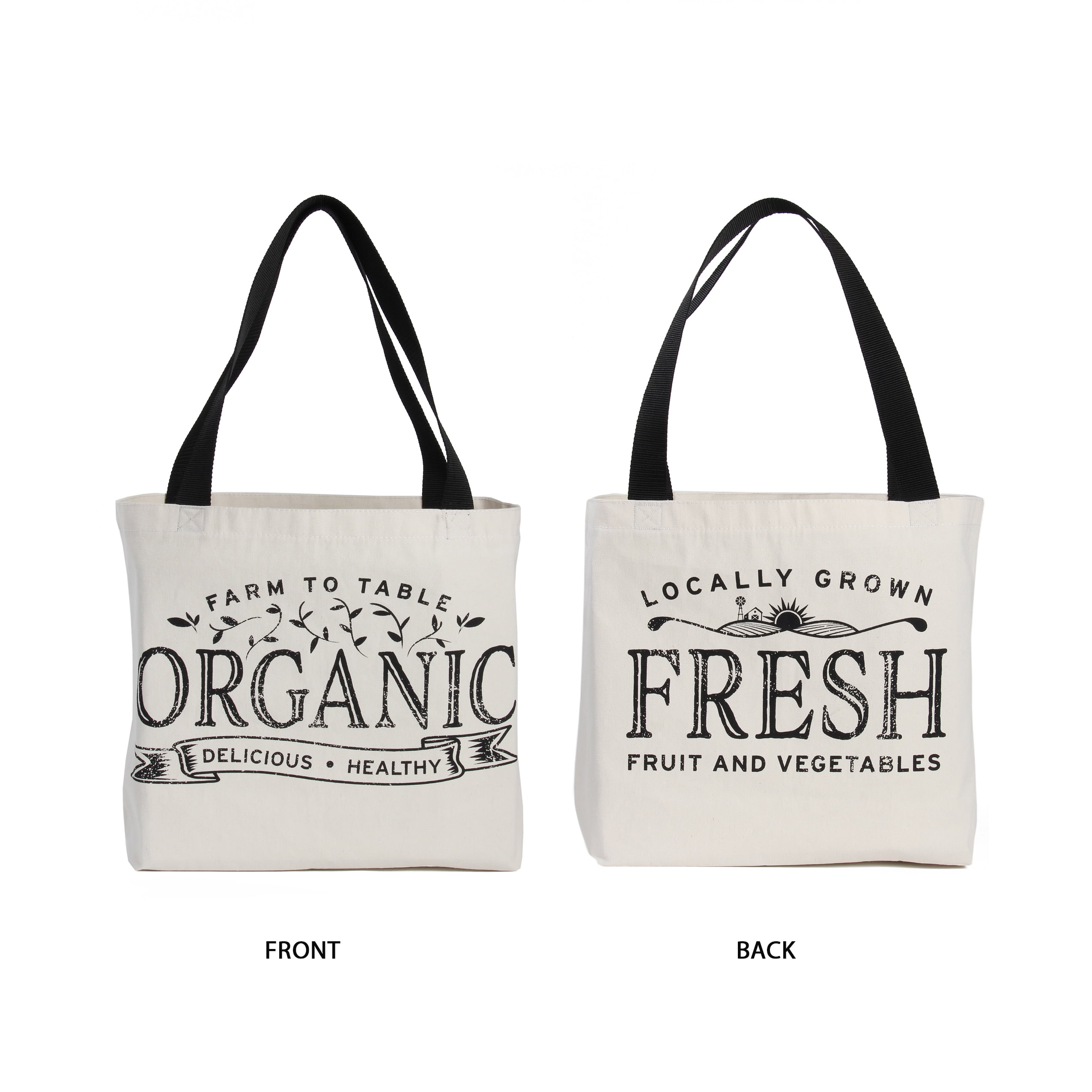 Extra Large Reusable Shopping Tote Bags Literacy Basics
