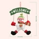 thumbnail image 3 of Bearachild Signo de bienvenida de Navidad Colgantes Decoraciones navideñas Santa Claus Muñeco de nieve Placa de puerta Colgante Puerta Kits de decoración para fiestas Muñeco de nieve, 3 of 6