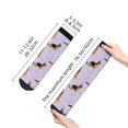 thumbnail image 4 of Rateoe German Shepherd Dog Pattern Quarter Crew Socks,Toe Seamed Ankle Socks,Cotton Cushioned Breathable Athletic Crew Sports Socks, 4 of 7