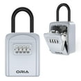 thumbnail image 1 of ORIA Key Lock Box, Wall Mounted Key Safe Box, 4 Digit Combination Key Storage Lock Box, 5 Keys Capacity, New Silver, 1 of 7
