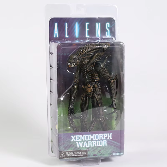 NECA-figura de acción de Alien vs Predator, Guerrero de cuadrícula, xenomorfo, modelo coleccionable, juguetes, regalo de cumpleaños y Navidad