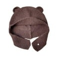 thumbnail image 3 of Gorro de punto Yinane con orejas de oso Gris, 3 of 5