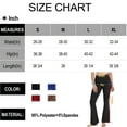 thumbnail image 6 of VASLANDA 2 Packs Flare Pants for Women - High Waist Workout Bootleg Yoga Leggings, 6 of 6