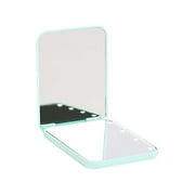 Hessimy Pocket Mirror, 1X/3X Magnification LED Compact Travel Makeup Mirror with Light B