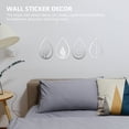 thumbnail image 2 of SHISUYAN Acrylic Wall Sticker with Silver Color and Water Drop Design for Home Decoration 4 Pieces, 2 of 8