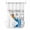 Gray, variant on No Hook Beach Surfboard Shower Curtain with Snap in Liner Set, Summer Sea Surfing Tropical Botanical Tree Waterproof Bathroom Curtains with See Through Top Window, Hotel Style Small 36 x 72 Inch