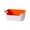 🥑 Orange_New#2012, variant on Storage Box Plastic Organizer for Kitchen Cabinet & Drawer – Multi-Size, Durable, Easy-Clean, Color Options (Red, Orange, Blue, Green, Gray), 9.5"x6.7"x4.1" – Handles, Versatile Food & Snack Storage