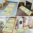 thumbnail image 5 of Sage Green Easter 2'x6' Runner Rugs for Hallway Kitchen Bedside Non Slip Washable, Spring Bunny Eucalyptus Leaves Entryway Rug Runners with Rubber Backing, Long Carpet Runner for Laundry Room, 5 of 8