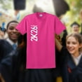 thumbnail image 3 of 2026 Senior T-Shirt Class of 2026 2K26 Graduation Short Sleeve Unisex T-Shirt Medium Heliconia, 3 of 6