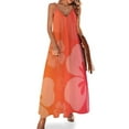 thumbnail image 1 of Robe de Rêve Hawaïenne Rose et Orange Sans Manches Robe de Fée Robes de Mariage pour Fêtes Robe de Soirée Femmes, 1 of 5
