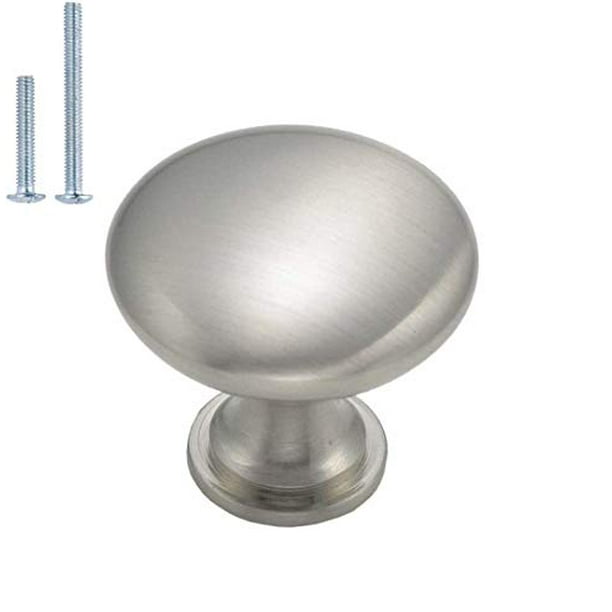 Homdiy Round Cabinet Knobs Satin Nickel 20 Pack Hd6050snb Drawer Pulls And Knobs Metal Drawer Pulls Kitchen Cabinet Hardware Knobs Walmart Com Walmart Com