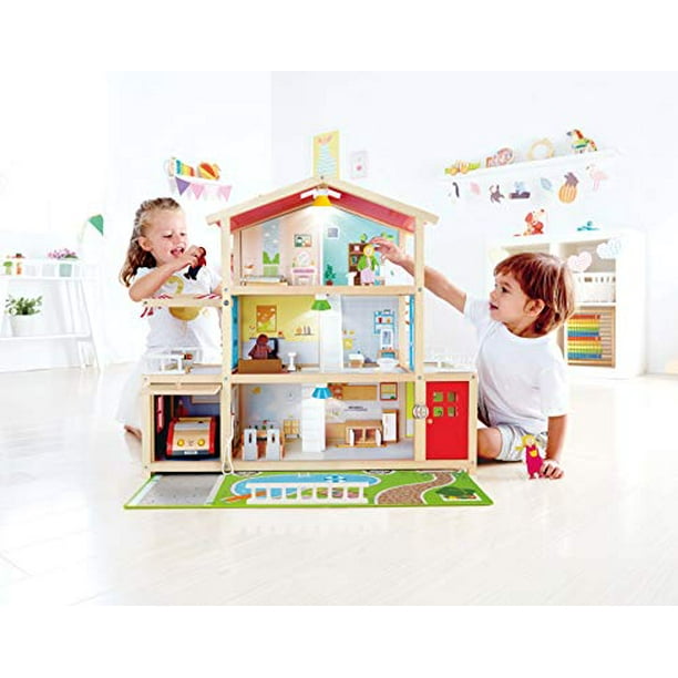 Melissa doug wooden store doll family