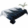 thumbnail image 2 of Forest Table Cloth Waterproof Tablecloths, Dark Blue Fall Bird Vintage Farmhouse Tree Tablecloth Dining Table Cover for Kitchen Party Tabletop Outdoor, Rectangle Tablecloth 52x70 Inch, 2 of 9