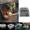 thumbnail image 2 of Caja De Cría De Reptiles De Plástico Tanque De Eclosión De Alimentación De Ara?a Negro Sunnimix Estuche para incubar tanque de reptiles, 2 of 8