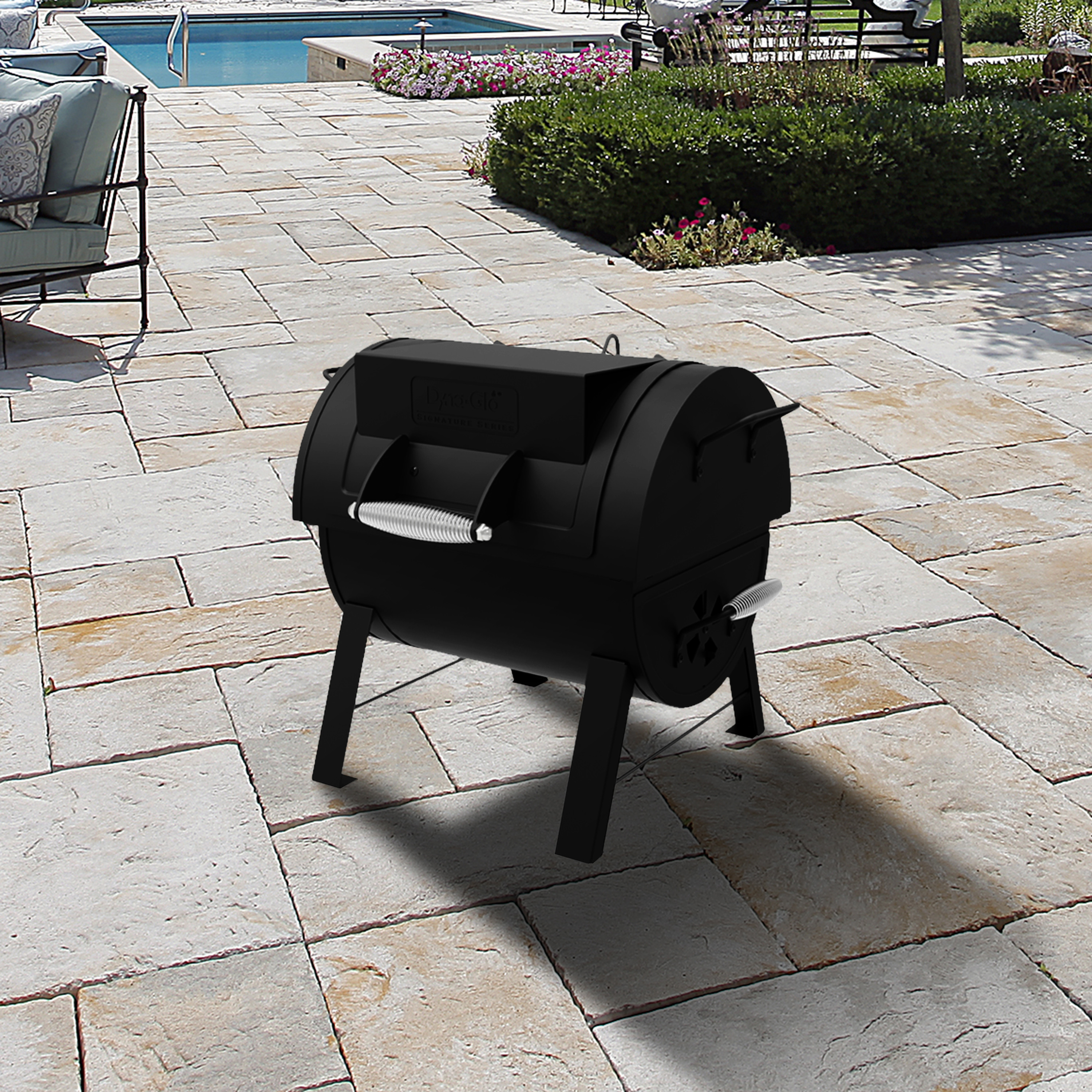 Dyna-Glo Portable Tabletop Charcoal Grill & Side Firebox - image 3 of 11