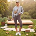 thumbnail image 5 of High Waisted Leggings for Women - Full Length Capri Buttery Soft Yoga Pants for Workout Athletic Camel M, 5 of 8