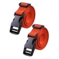 thumbnail image 2 of 2 piezas Carreras de carrito de golf correas de equipaje de nylon Práctico con la hebilla de liberación rápida Viajes de 39 pulgadas tiras de azotes Naranja, 2 of 8