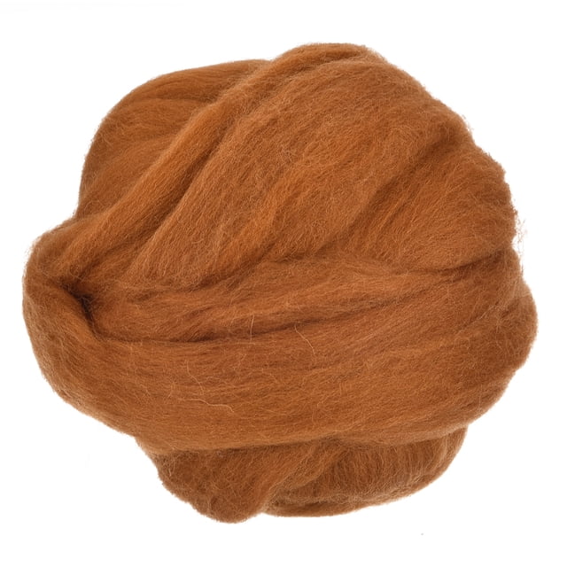 Aguja Fieltro Lana Unique Bargains 3.5 Oz Marrón 100g