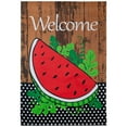 thumbnail image 2 of Northlight Welcome Watermelon Slice Summer Outdoor House Flag 28" x 40", 2 of 6