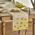 thumbnail image 2 of SM-XLHN Yellow Flowers Daisy Bees Summer Table Runner, Seasonal Easter Fall Holiday Kitchen Dining Table Decoration for Home Party Indoor 13x48 Inch, 2 of 6