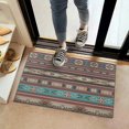 thumbnail image 2 of Brown Geometric Triangle Diamond Pattern Door Rugs,Washable Non Slip Door Mats Indoor,Decorative Door Mats,Entry Mat Indoor for Entrance,Bedroom,Kitchen,Bathroom,16"x24", 2 of 6