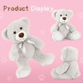 thumbnail image 5 of MaoGoLan 13'' Cute Teddy Bear Stuffed Animal Ligth Gray Bear Plush Toy, 5 of 6