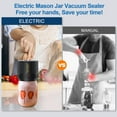 thumbnail image 3 of Sellador al Vacío Eléctrico para Frascos Mason con Tapas Incluidas - Kit Portátil Inalámbrico para Boca Ancha y Estándar, 3 of 5