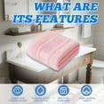 thumbnail image 4 of AUQ Wash Gags for Body,Thickened Loop Weaving Pattern Wash Clothes,Maintains Loop Shape Hand Towels for Bathroom,Pink,29.53*13.78*0.39in, 4 of 7
