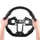 thumbnail image 4 of Volante de fibra de carbono de cuero preperforado de napa con costuras negras apto para Civic FC Type-R FK8 2016-2020 Jadeshay A, 4 of 8