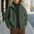 thumbnail image 2 of FYEGRE Men's Warm Windproof Jacket Outdoor Thermal Insulated Coat For Cold Weather Winter Casual Wear Green XXXL, 2 of 4