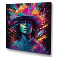 thumbnail image 2 of DESIGN ART Designart "Artistic Darkness" Fashion Woman Wall Decor 36 in. wide x 36 in. high, 2 of 5
