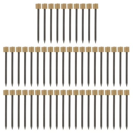 Worgeous  50 Pcs Copper Head Nail Nails Picture Hanging Coat Hangers Golden