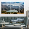thumbnail image 1 of Mountain Lake under Blue Sky - Landscape Canvas Art Print, 1 of 4