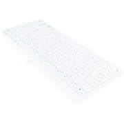 Macally Ultra-Slim USB Wired 78 keys & 20 shortcut Keyboard with Number Keypad for Mac c Pro, Mini, Computers & Book Laptop, Windows Desktop PC Laptops, White (SLIMKEYC)