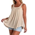 thumbnail image 4 of Stralyhd Built In Bra Tank Tops for Women Square Neck Racerback Shirts 2026 Summer Slim Fit Tank Top Casual Sleeveless Tops Complexion L, 4 of 6