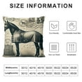 thumbnail image 5 of COMIO Square Pillow Cover - Decorative Throw Pillowcase, Farmhouse Horse, Suitable for Couch, Sofa, Bed,, 5 of 5