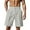 Light Gray@GC@, variant on CONZONE Mens Casual Suit Shorts Buttons Dress Shorts for Men Solid Color Lightweight Loose Fit Party Wedding Shorts With Pockets