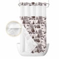 thumbnail image 2 of Brown Bear No Hook Shower Curtain Waterproof,Bathroom Curtains with Snap in Liners and See Through Top Window,Hunting Bear Forest Wildlife Animals Vintage Hotel Bathtub Curtains Shower 36"Wx78"L, 2 of 8