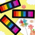 thumbnail image 1 of 8-Color Long Strip Bubble Box Finger Painting Ink Pad for Kids DIY and Palm Art, 1 of 6