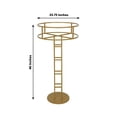 thumbnail image 3 of Efavormart 46" Tall Gold Metal Large Open Frame Floral Riser Wedding Centerpiece, Grand Halo Top Flower Display Stand Pedestal, 3 of 10