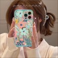 thumbnail image 1 of Funda de teléfono con flores y pájaros para iPhone, carcasa transparente con búho y flores para modelos 14, 13, 12, 11 Pro Max, Mini, X, Xs, XR, 6, 7, 8 Plus, SE 2020 Fivean unisex, 1 of 2