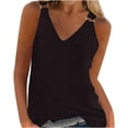 thumbnail image 2 of Aloohaidyvio Ladies Tops ,Women Summer Vest Pullover Blouse Short Sleeveless Solid And Printed Tops Tank, 2 of 5